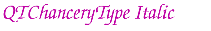 QTChanceryType Italic